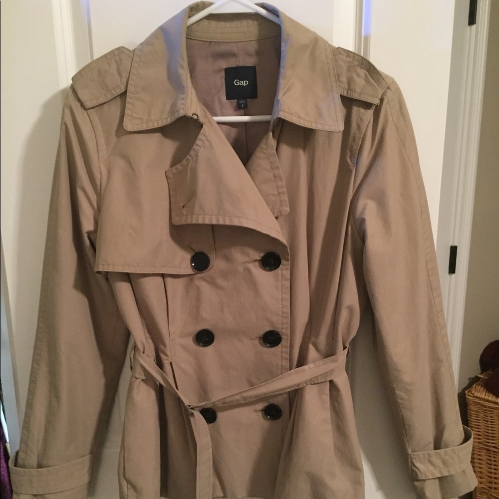 GAP short utility trench coat